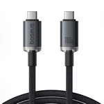 Baseus Crystal Shine CB000089 USB-C / USB-C USB3.2-Kabel 100 W 20 Gbit/s 1,5 m – Schwarz