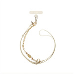 Uniwersalna smycz do telefonu 2w1 UNIQ Coehl Caryne kremowy