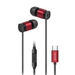 USAMS Kopfhörer EP-46 USB-C rot/rot 1,2m HSEP4604