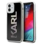 Karl Lagerfeld Apple iPhone 12 Mini Karl Logo Glitter Schwarz Hülle