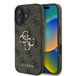 Etui Guess iPhone 16 Pro 6.3" brązowy/brown hardcase 4G Big Logo