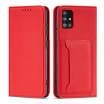 Magnetkartenetui Hülle für Xiaomi Redmi Note 11 Pro Pouch Wallet Card Holder Rot