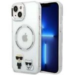 Karl Lagerfeld KLHMP14MHKCT iPhone 14 Plus 6,7" hartcase transparent/transparent Karl & Choupette Aluminium MagSafe