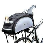 Wozinsky Fahrradträgertasche mit Schultergurt 13l schwarz (WBB1BK)