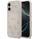 Etui Guess 4G Circle Classic Logo        MagSafe do iPhone 17 różowy