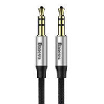 Baseus Yiven M30 Stereo AUX 3,5 mm Audiokabel Stecker Miniklinke 1m silber-schwarz (CAM30-BS1)