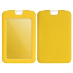 Uchwyt na identyfikator z smyczą - żółty