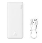 POWERBANK BASEUS AIRPOW 20W 10000mah PLUS KABEL USB-C 30cm BIAŁY