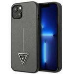 Guess GUHCP14MPSATLG iPhone 14 Plus 6,7" silber/silber hartcase SaffianoDreieck Logo