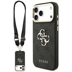 Etui Guess 4G Big 4G Classic Logo Big Strap Metal Buttons do iPhone 17 Pro Max czarny