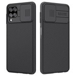 Hülle NILLKIN Samsung Galaxy A22 5G CamShield Schwarzes Gehäuse