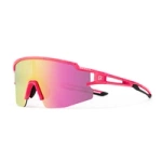 Rockbros Polarisierte UV-Fahrradbrille für Kinder, Rosa