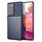 Thunder Case Flexibel Robuste Panzer Handyhülle TPU Schutzhülle für Samsung Galaxy S22 Ultra blau