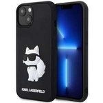 Hülle Karl Lagerfeld KLHCP14M3DRKHNK iPhone 14 Plus 6,7" schwarz/schwarz hartcase Gummi Choupette 3D Case