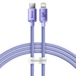 Baseus Crystal Shine Serie Schnelllade-Datenkabel USB Typ C auf Lightning 20W 1,2m lila (CAJY000205)