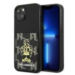 Hülle KARL LAGERFELD Apple iPhone 13 Karlimals Cardslot Schwarz Hartcase