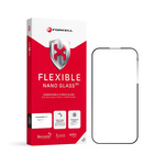 Szkło hybrydowe do Samsung S23 ULTRA Forcell Flexible 5D czarne (Hot Bending) - działający czytnik