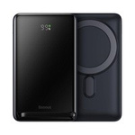 Baseus Magnetic Bracket Power Bank mit MagSafe Wireless Charging 10000mAh 20W Overseas Edition Blau (PPCX000203) + USB Type C Baseus Xiaobai Series 60W 0.5m