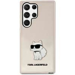 Hülle Karl Lagerfeld Klhcs23lhnchtcp S23 Ultra S918 Rosa/Pink Hardcase Ikonik Choupette Case