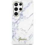 Hülle Guess Guhcs23lpcumah S23 Ultra S918 Weiß/Weiß Hartcase Marmor Case