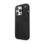 Speck Presidio2 Grip - Hülle iPhone 14 Pro mit MICROBAN Beschichtung (Schwarz / Schwarz / Weiß)