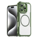 Leading Series MagSafe Silikonhülle für iPhone 16 Pro – grün