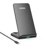 [NACH RÜCKGABE] Choetech drahtlos ladergerät Qi 10W Stand für handy + kabel USB - micro USB schwarz (T524-S)