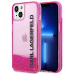 Hülle Karl Lagerfeld iPhone 14 Plus 6,7" rosa/rosa hartcase Liquid Glitter Elong