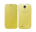 Hülle SAMSUNG Galaxy S4 SIV I9500 I9505 Flip Case EF-FI950BYESTA Gelb
