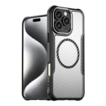 Leading Series MagSafe Silikonhülle für iPhone 16 Pro Max – Schwarz