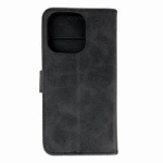 Leather Book Case für iPhone 16 Pro – Schwarz