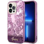Hülle Guess iPhone 14 Pro 6.1" fuchsia/fuschia hartcase Porzellan Kollektion