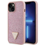 Hülle Guess GUHCP14MHDGTPP iPhone 14 Plus 6,7" rosa/rosa hartcase Strass-Dreieck Case