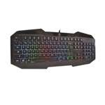Rebeltec Patrol Beleuchtete Kabelgebundene Tastatur Schwarz