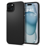 Hülle iPhone 15 Spigen Liquid Air MATTE Schwarz Case