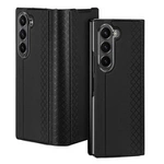 Dux Ducis Brill Ledertasche für Samsung Galaxy Z Fold 6 mit Klappe und Kartenfach – Schwarz