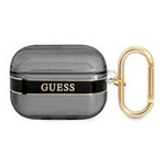 Hülle GUESS Apple AirPods Pro Abdeckung Riemen Sammlung Schwarz Case