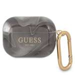Guess GUAPUNMK AirPods Pro Hülle schwarz / schwarz Marble Collection