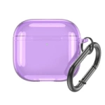 Transparente Hülle für Airpods 4 – Lila