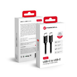 Kabel USB C do USB C Forcell F-Energy QC4.0 PD 3A 60W 1 m C338 czarny