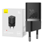 Mini ładowarka sieciowa Baseus GaN5  30W (czarna)
