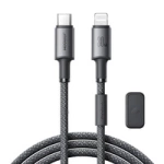 Joyroom S-A50 Unlimited Series 60W USB-C – Lightning Kabel mit magnetischem Organizer 1,2 m – Grau