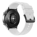 Silikonarmband für Huawei Watch GT 2/3/4/2 Pro/3 Pro/4 Pro/GT 2e 46 mm – Weiß