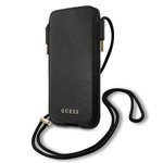 GUESS HandyHülle 6.1 Saffiano Schwarzes Hülle