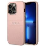 Hülle Guess iPhone 14 Pro Max 6,7" rosa/rosa Saffiano Armband
