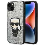 Karl Lagerfeld KLHCP14SGFKPG iPhone 14 6,1" hartcase silber/silber Glitter Flakes Ikonik