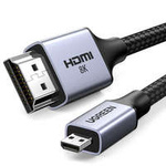 Kabel adapter micro HDMI - HDMI 2.1 8K 2m Ugreen HD164 - grau