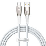 Baseus Glimmer Series Schnellladekabel USB-A - USB-C 100W 480Mbps 1m weiß