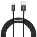 Baseus Superior USB - Lightning Schnelllade-Datenkabel 2,4 A 2 m schwarz (CALYS-C01)