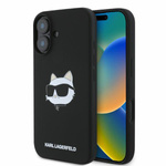 Etui Karl Lagerfeld iPhone 16 czarny/black HC MagSafe Sil Choupette Head Print